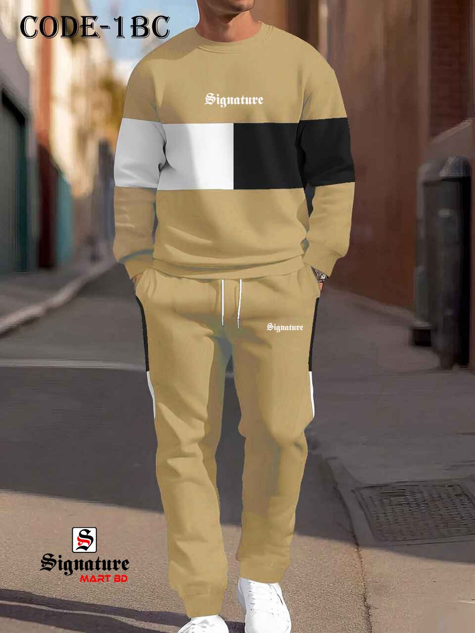 Premium Signature Sweatshirt & Sweatpants Joggers Set