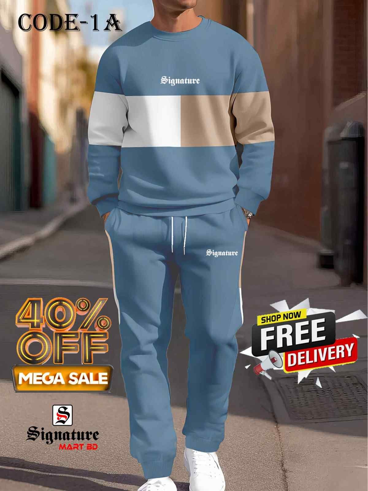 Premium Signature Sweatshirt & Sweatpants Joggers Set