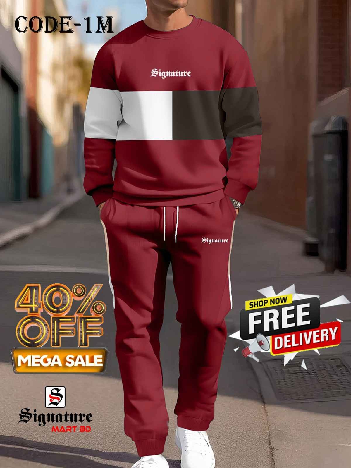 Premium Signature Sweatshirt & Sweatpants Joggers Set