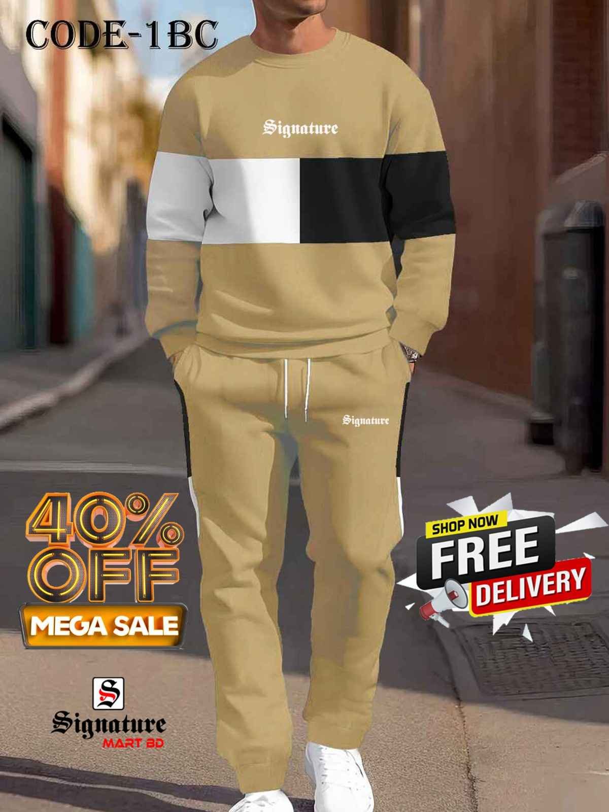 Premium Signature Sweatshirt & Sweatpants Joggers Set